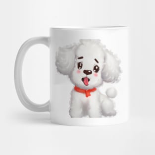 Cute Bichon Frisé Drawing Mug